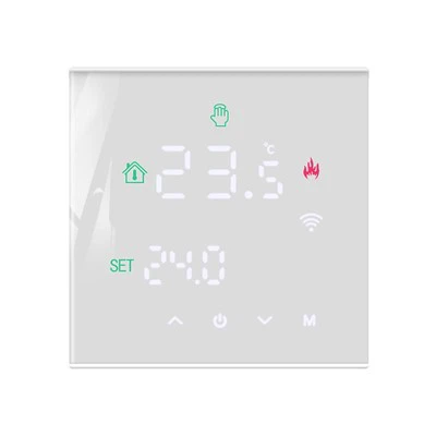 Termostat kotle s bílou dotykovou obrazovkou TGW60-WIFI-WPB